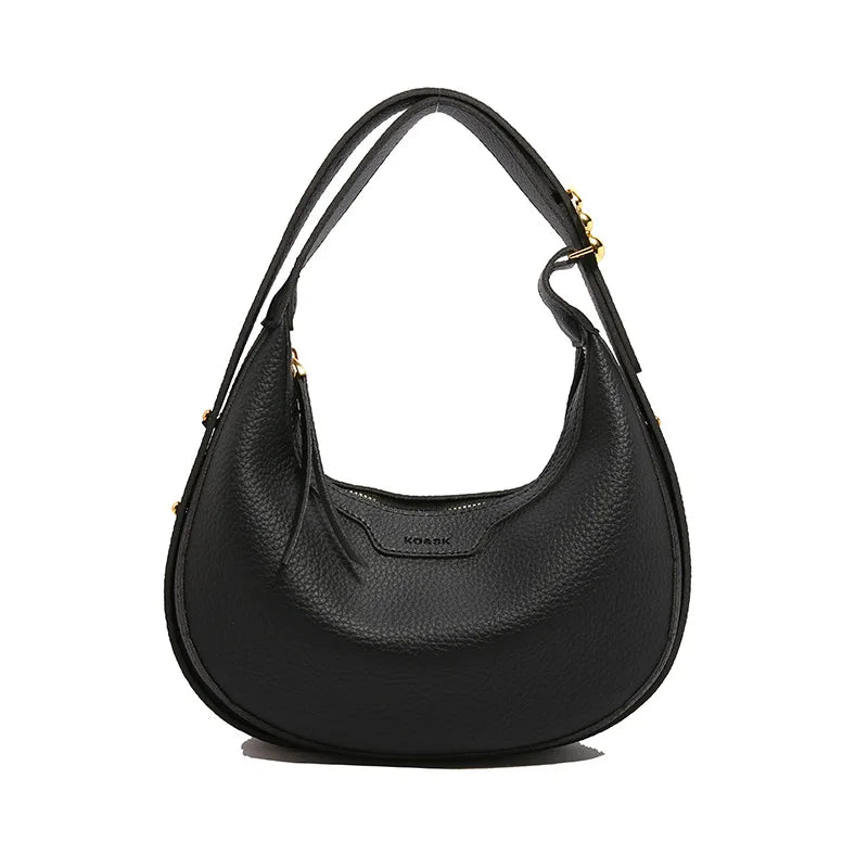 Damska Torebka Półksiężyc – Elegancka Torebka na Ramię i Crossbody z Ekoskóry