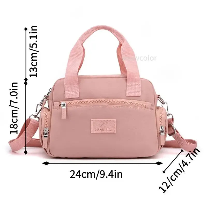 Damska Torebka Wodoodporna z Tkaniny Oxford – Lekka Torebka na Ramię i Crossbody