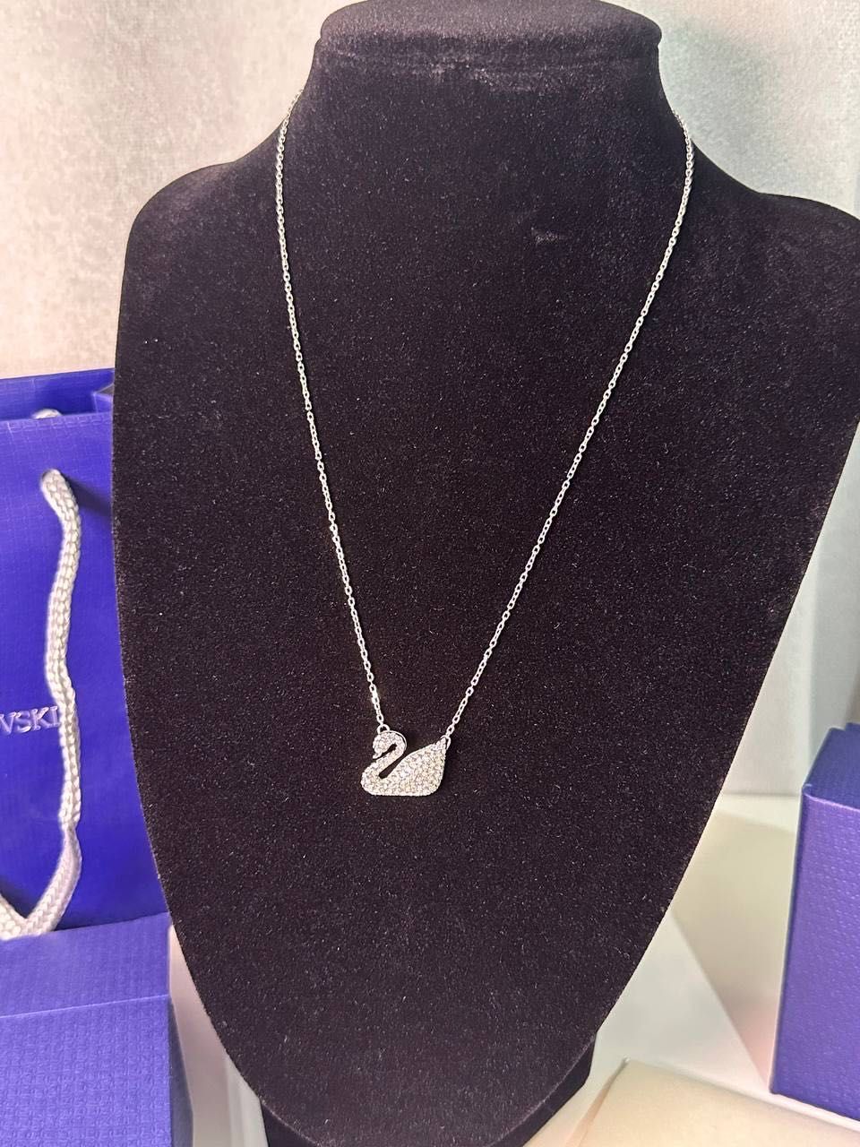 Swarovski naszyjnik nowy bez wad zestaw