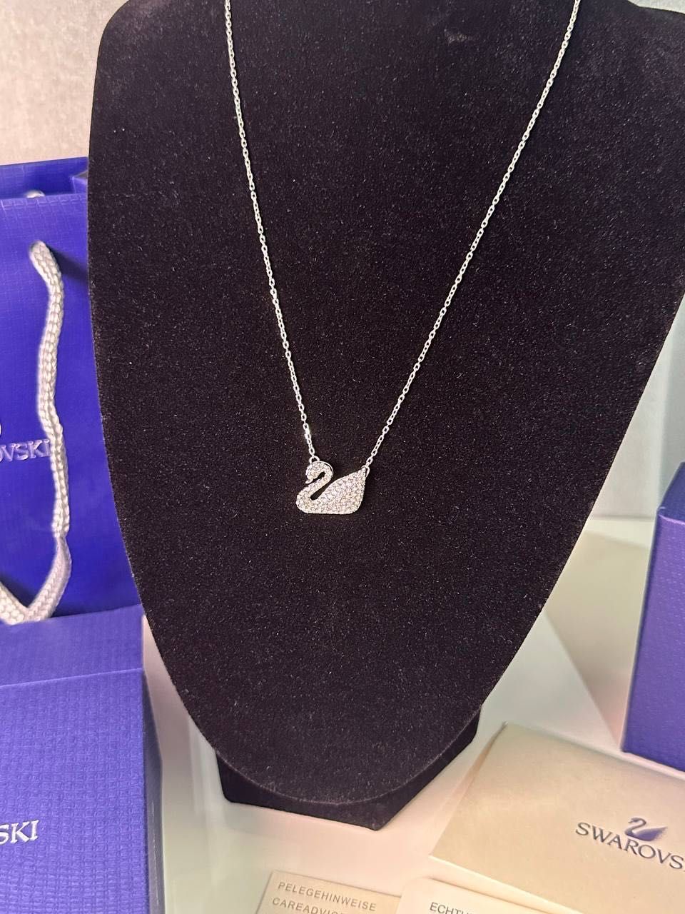 Swarovski naszyjnik nowy bez wad zestaw