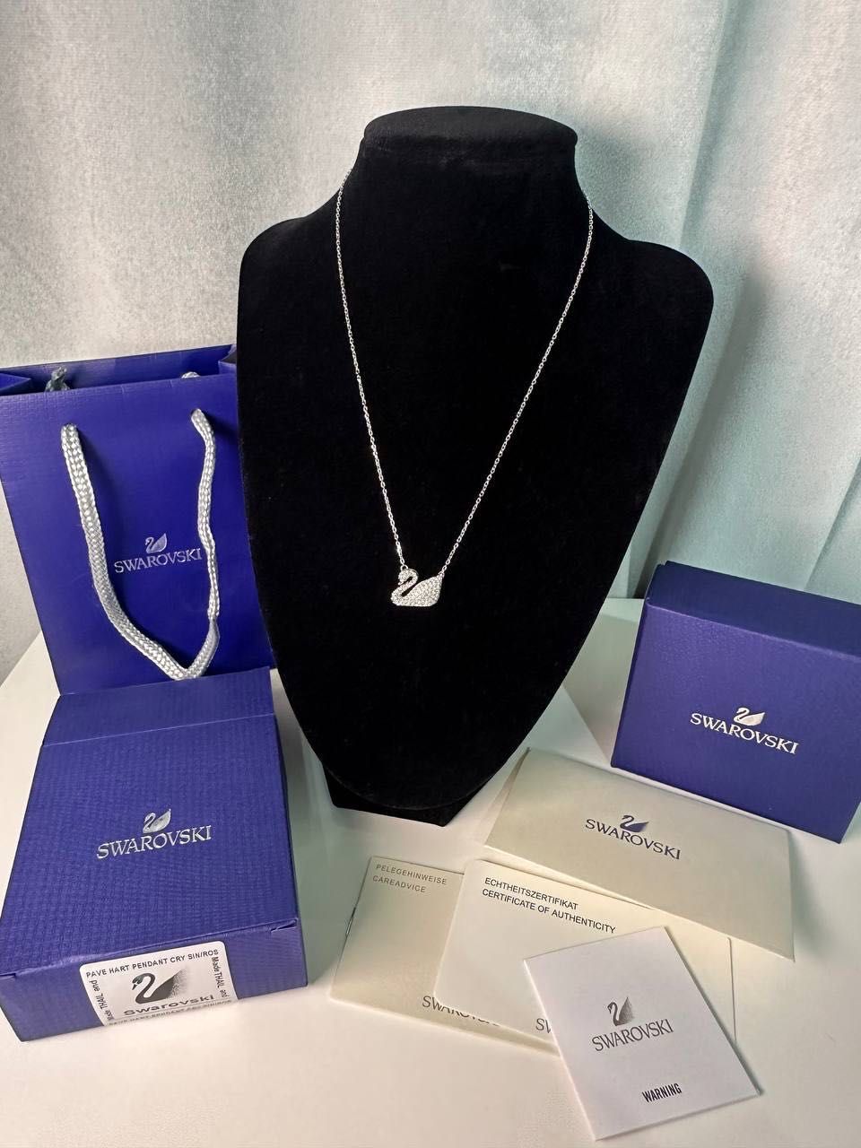 Swarovski naszyjnik nowy bez wad zestaw